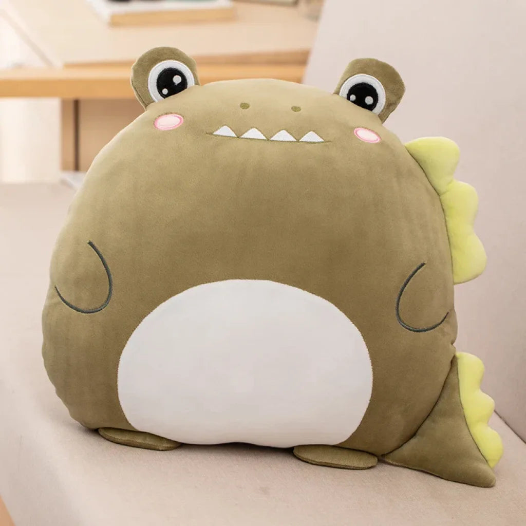 2-in-1 Animals Flannel Blanket Plush 40cm - crocodile / with blanket
