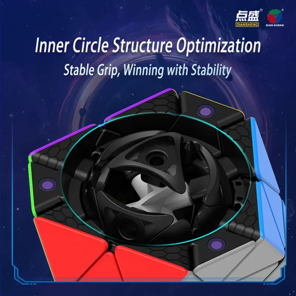 Diansheng Face Turning Octahedron Magnetic Magic Cube Diansheng