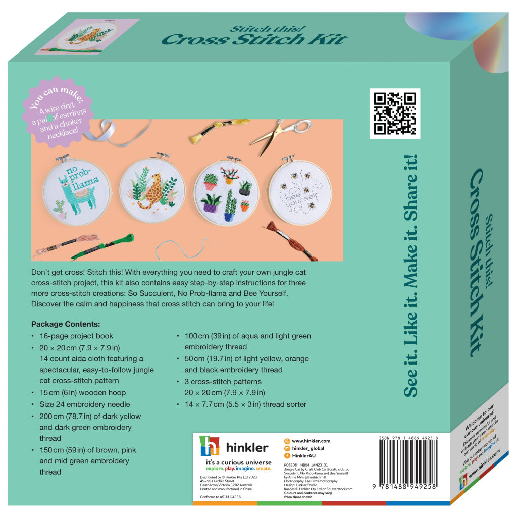 Hinkler Omc! Stitch This Cross-Stitch Kit