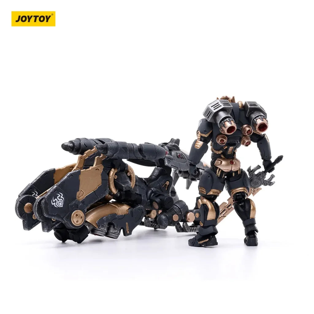 JOYTOY Battle for the Stars 1/18 Action Figures Anime 15cm Saluk Flame Dragon Cavalry Crimson Shadow - Shadow / 15cm