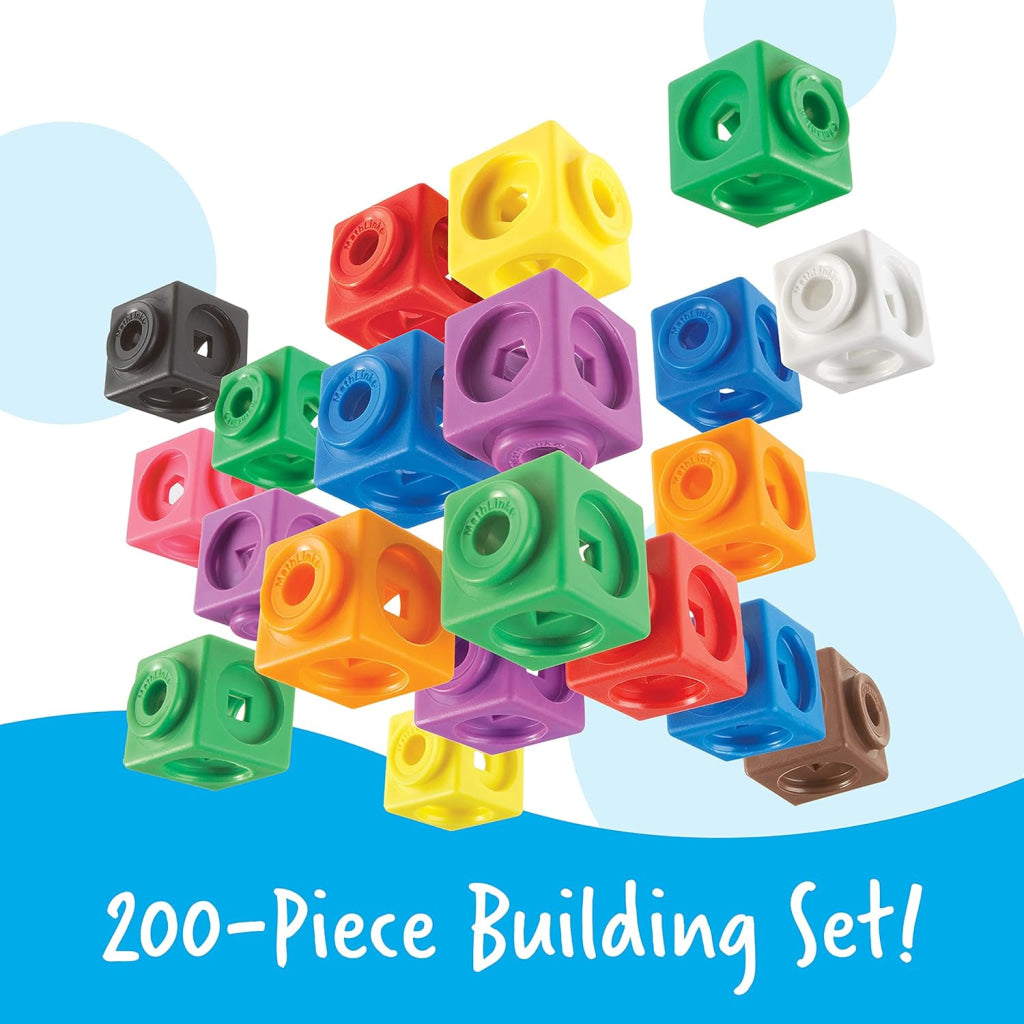 Learning Resources Mathlink Cube Big Builder (200 Pieces)