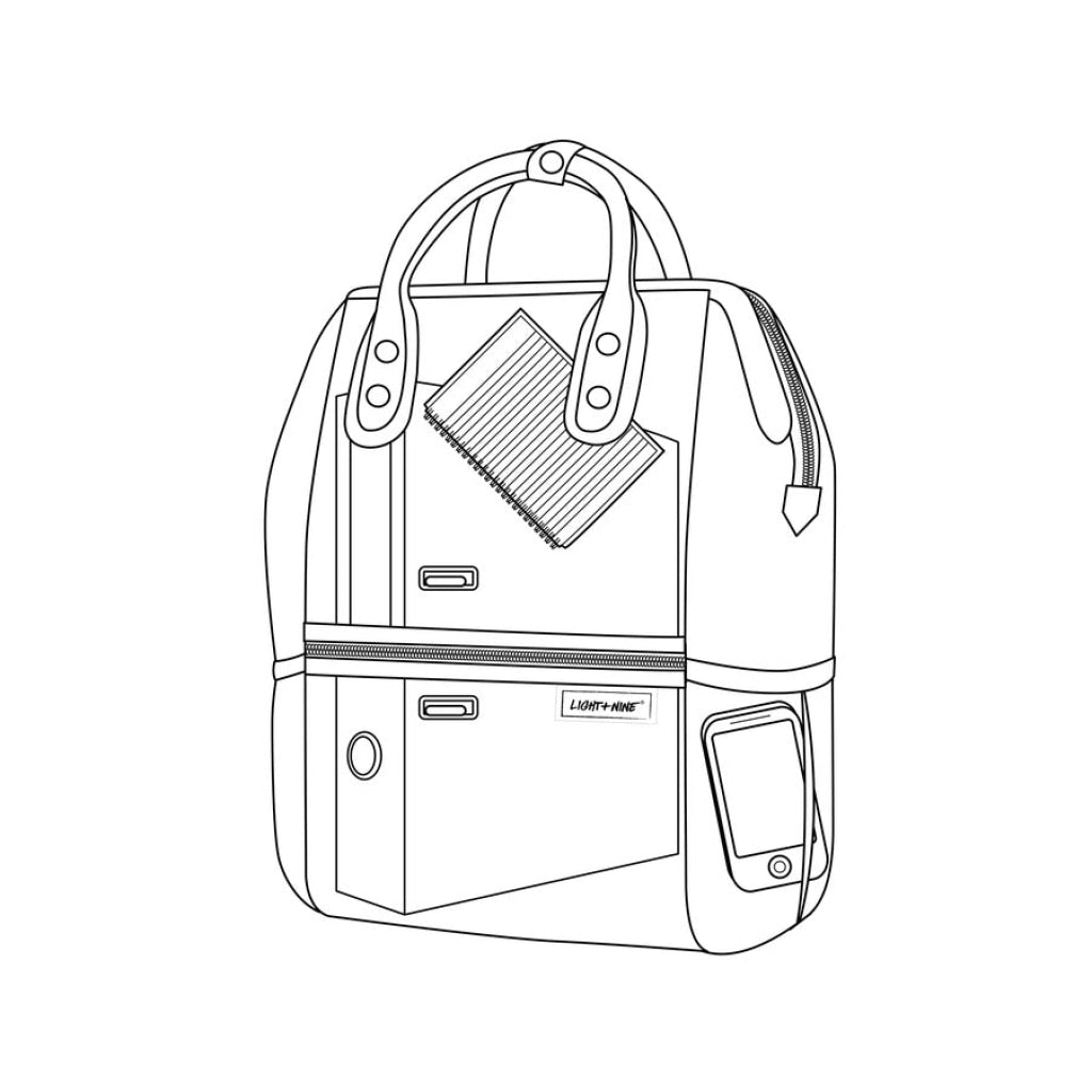 Light + Nine Master Short Backpack Checkered Brick Light + Nine