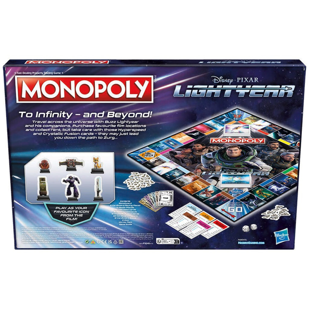Monopoly: Disney And Pixar’s Lightyear Hasbro Gaming