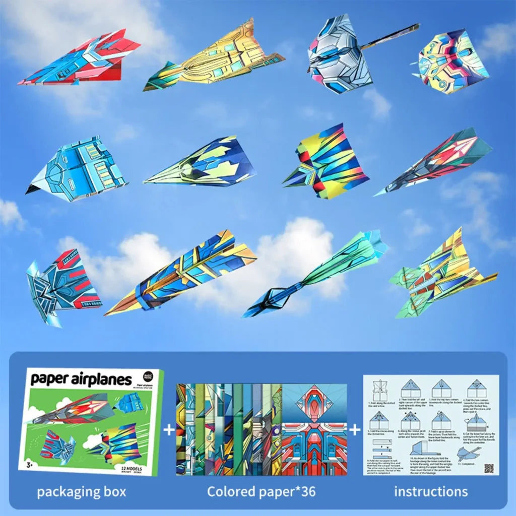 Paper Airplane Book 12 Patterns - A