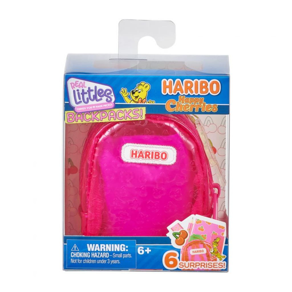 Real Littles Collectible Micro Haribo Happy Cherries Backpack