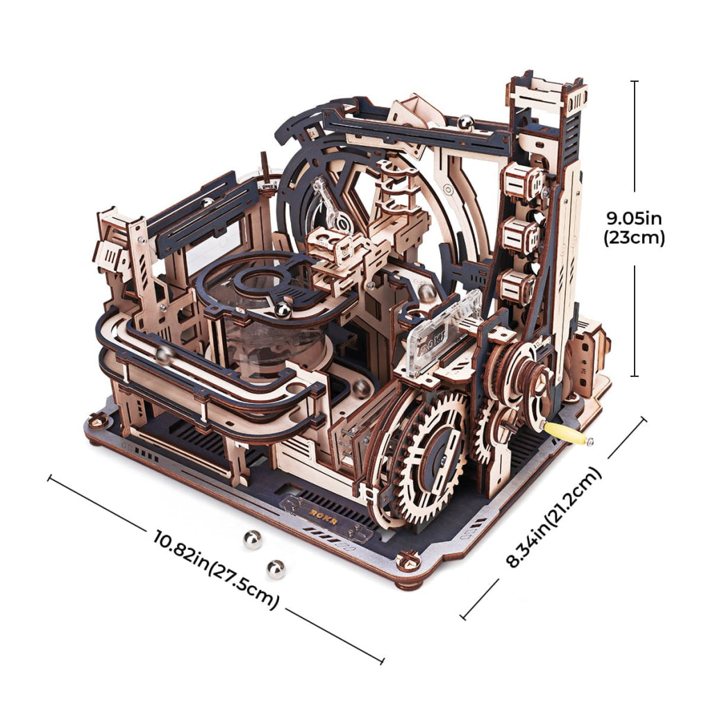 Robotime Rokr Marble Spaceport Run 3D Wooden Puzzle Lgc01 Dropship