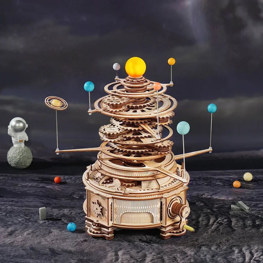 Robotime Rokr Mechanical Orrery St001 3D Wooden Puzzle Dropship