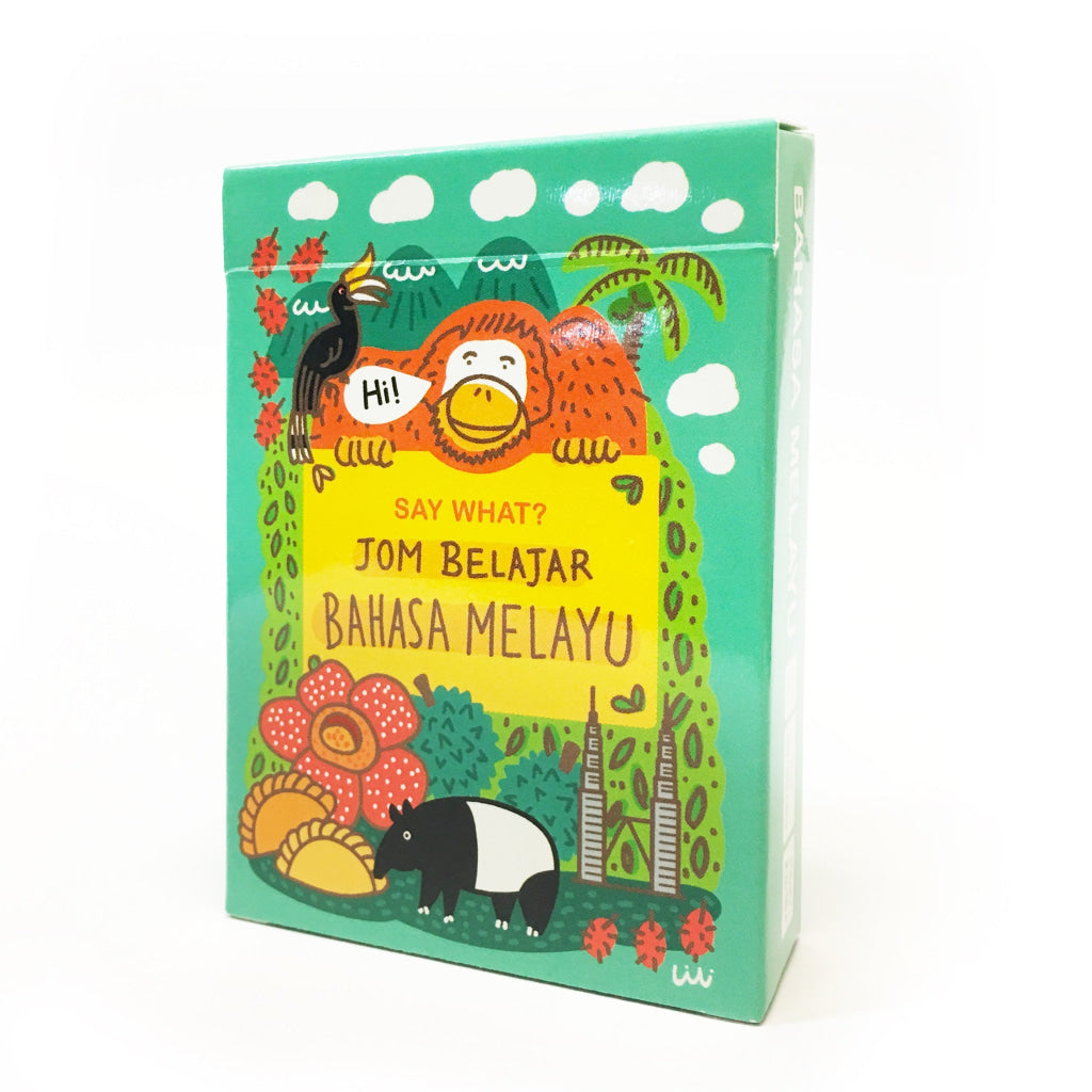 SAY WHAT? Learn Bahasa Melayu Playing Cards - Card Games