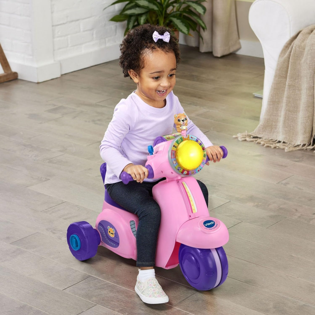 VTech 2 In 1 Ride N Balance Scooter Pink - VTech