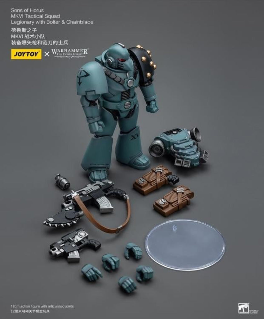 Sons Of Horus: Mkvi Tactical Squad Legionary With Bolter & Chainblade Jt9497 Warhammer 40K