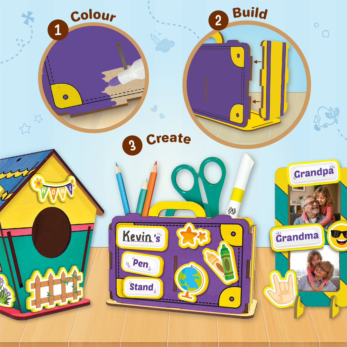 DIY Wooden Art & Painting Mega Kit