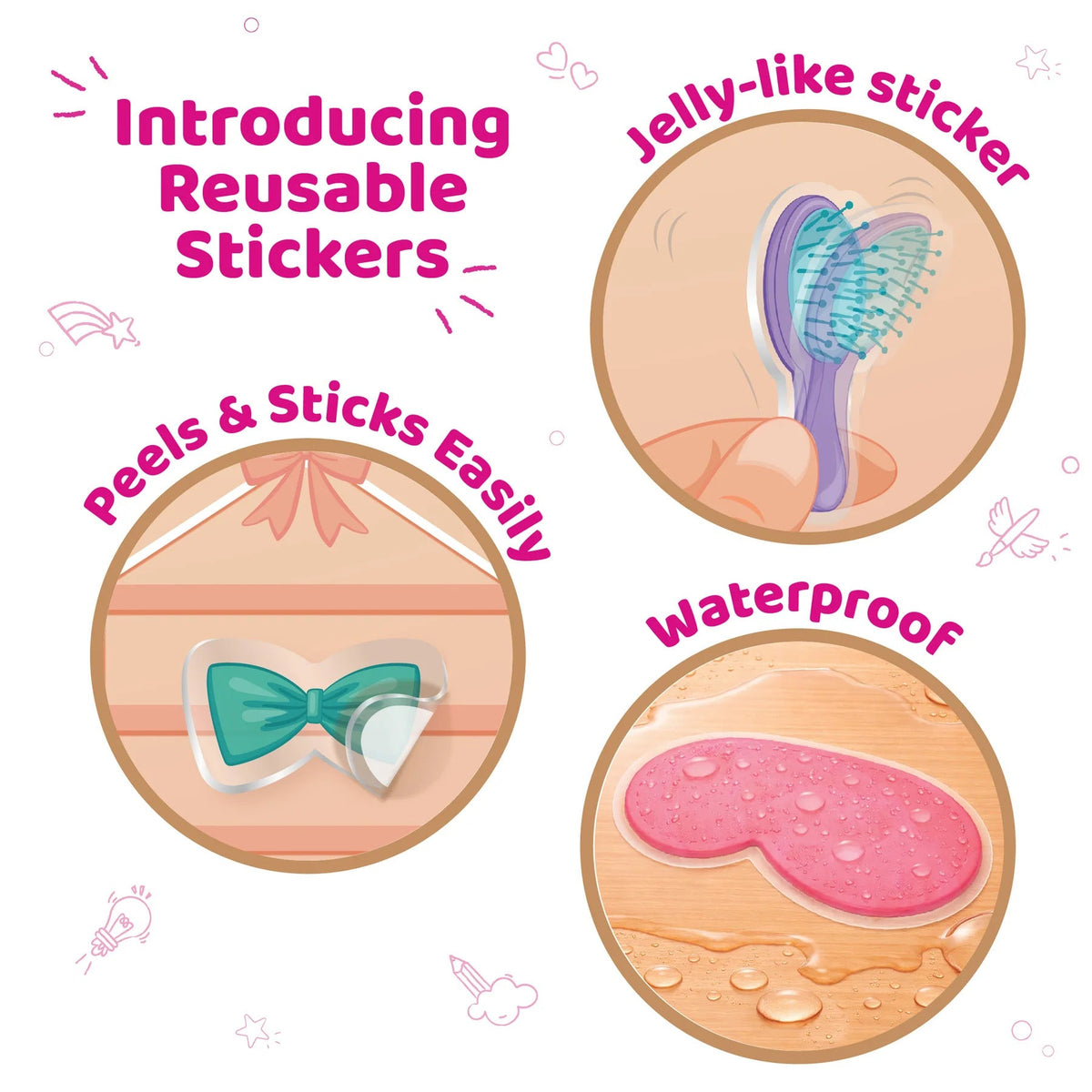 Hair & Makeup Reusable Sticker Activity Set