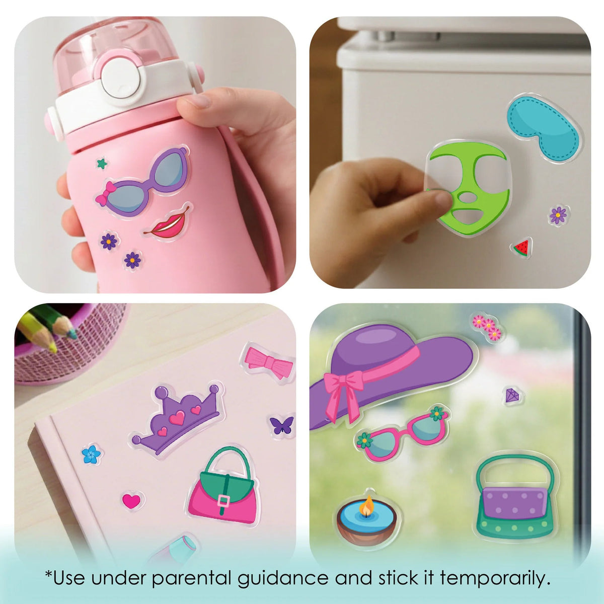 Hair & Makeup Reusable Sticker Activity Set