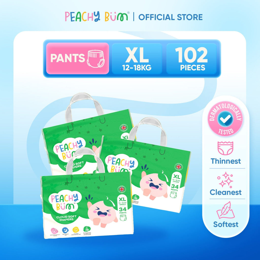 [1 Carton] 3 Pack Cloud Soft Diapers - Bundle