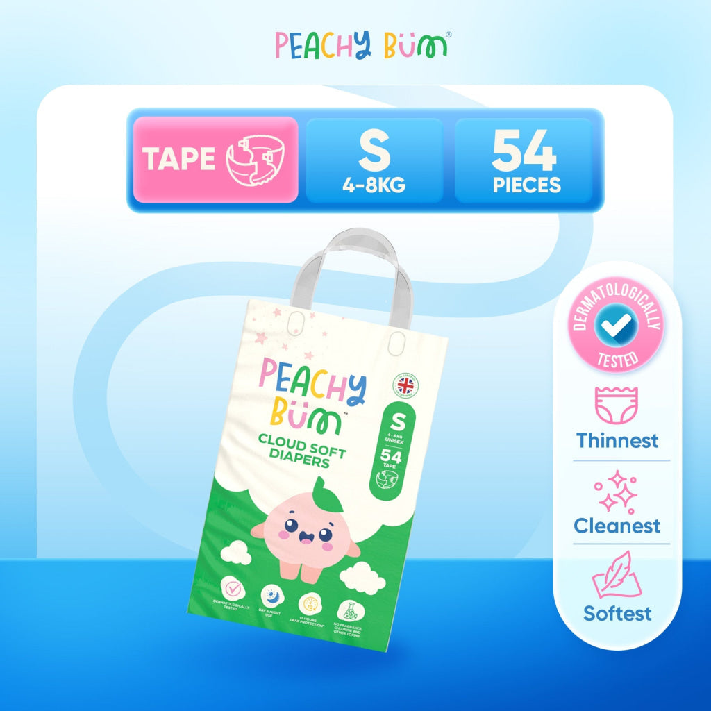 1 Pack Cloud Soft Tape Diapers - S (54 Pieces/Pack)