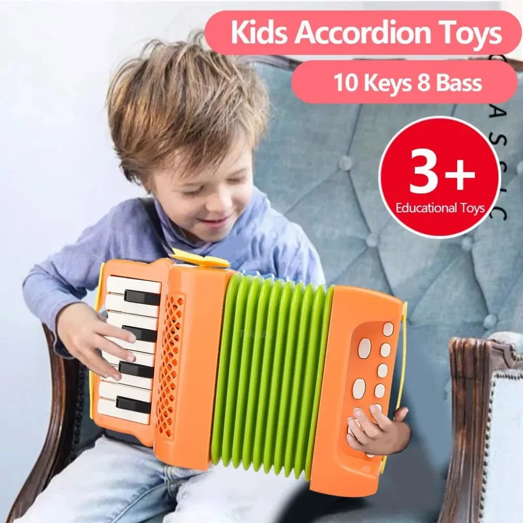 10 Keys 8 Bass Accordions For Kids