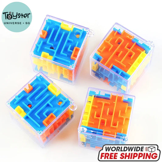 10Pcs Fun 3D Cube Rolling Beads Maze Educational Toys