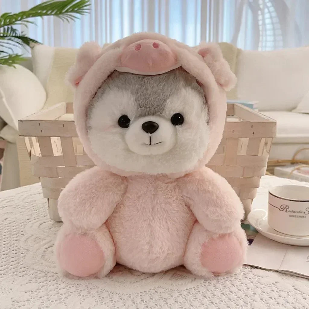 20Cm Kaola Pig Husky Plush Orange
