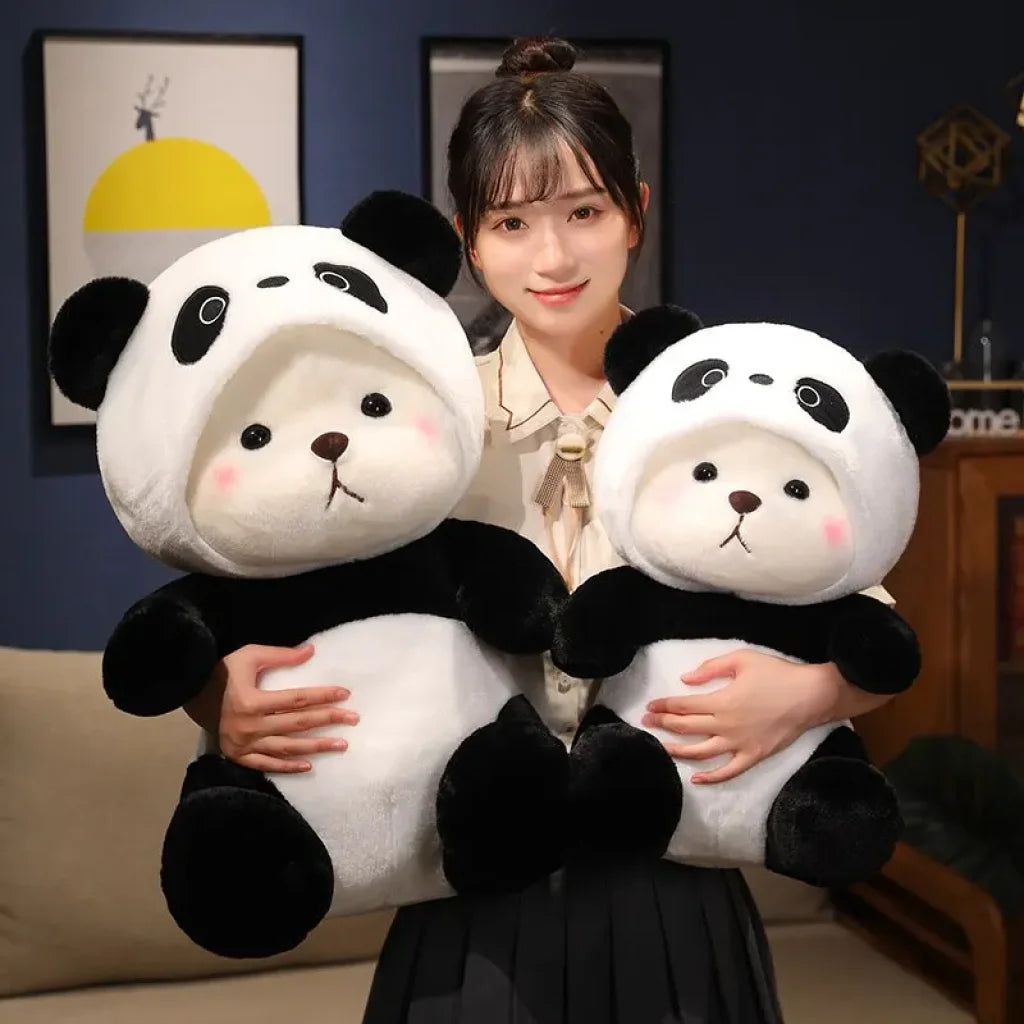 26Cm Soft Stuffed Bear Turn Into Panda
