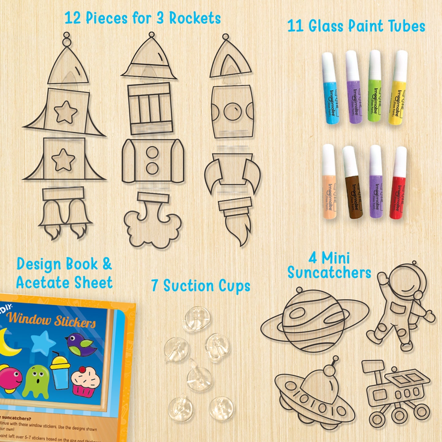 Window Art for Kids - Rocket