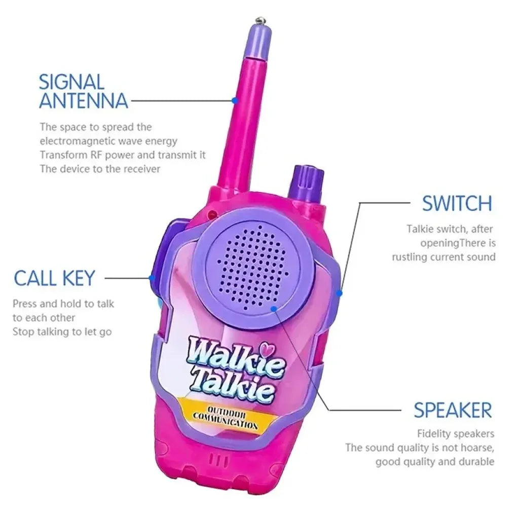 2Pcs Wireless Handheld Walkie Talkie 30M