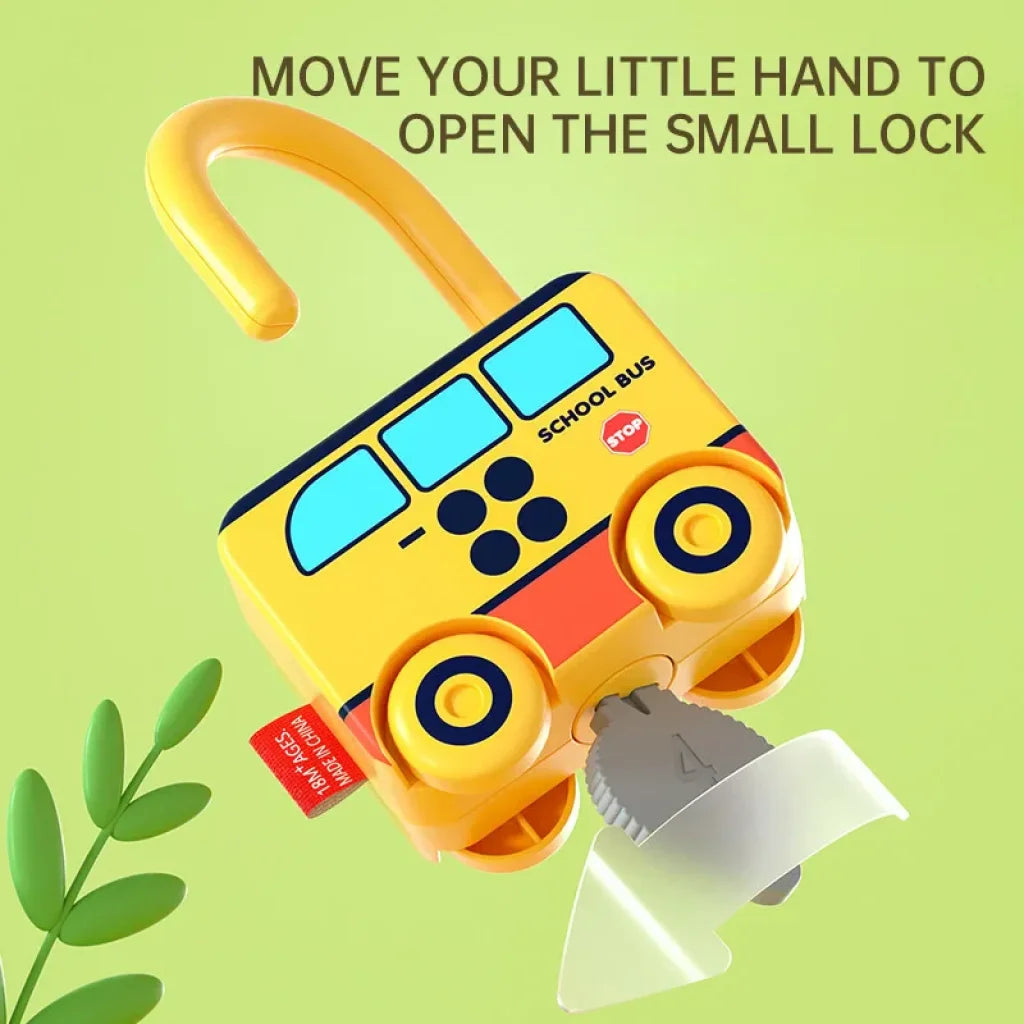3 Pcs Fun Matching Lock Toy Car
