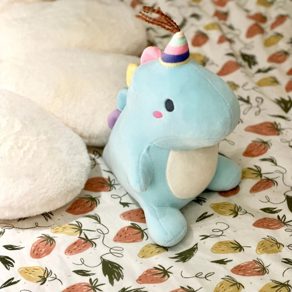 30Cm Blue Cute Dinosaur Plush Toy