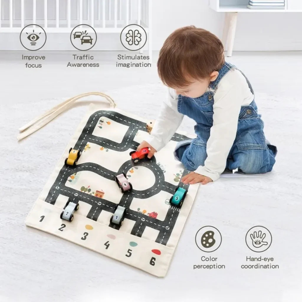 35*31Cm Montessori Toys Baby Car Traffic Road Map