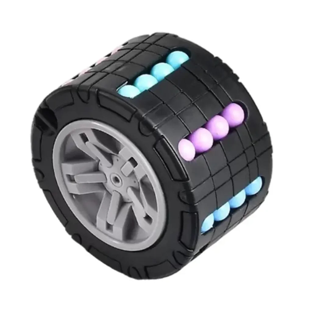 3D Cylinder Cube Toy Educational Montessori Infant Black