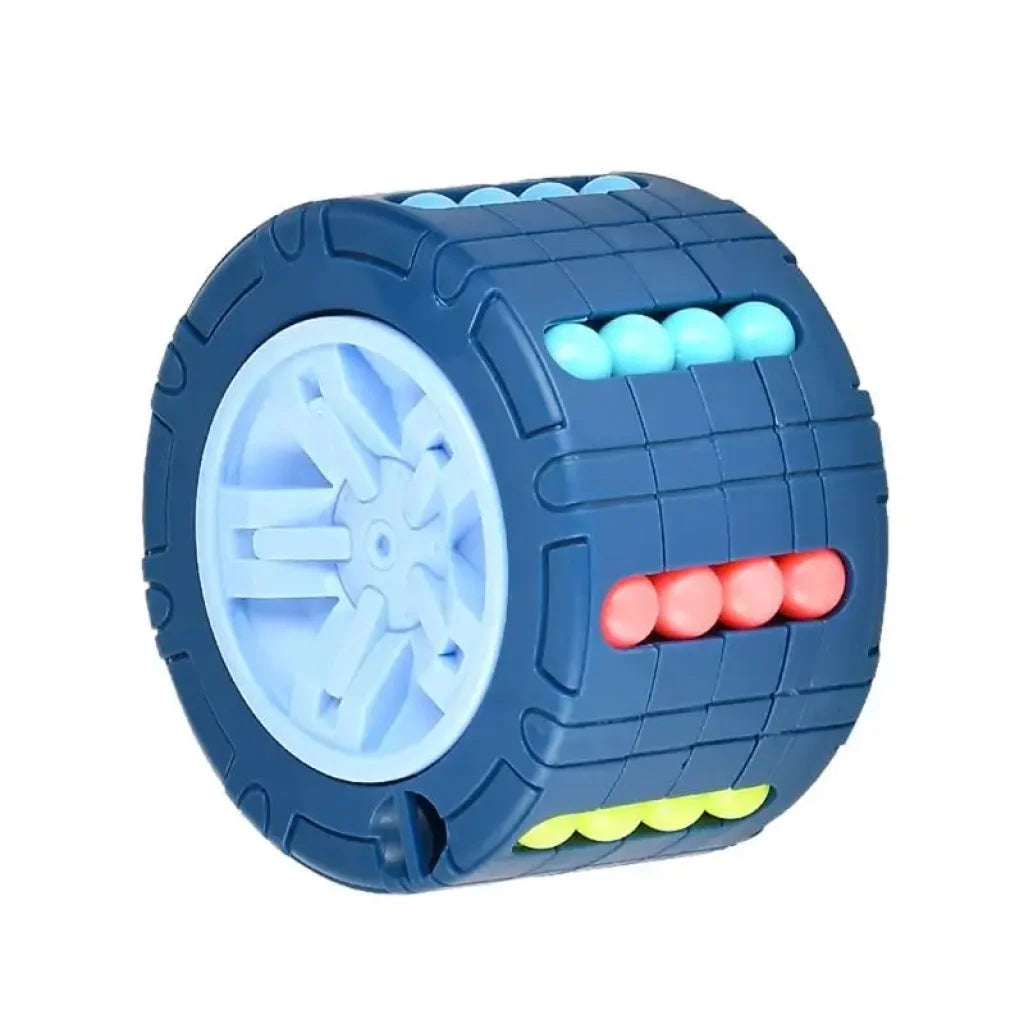 3D Cylinder Cube Toy Educational Montessori Infant Blue