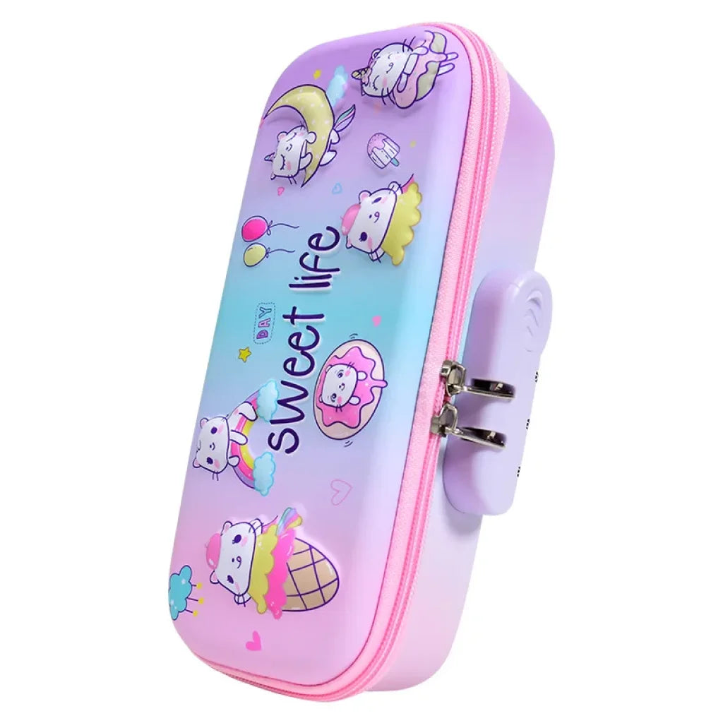 3D Eva Pen Case Password Lock Pencil