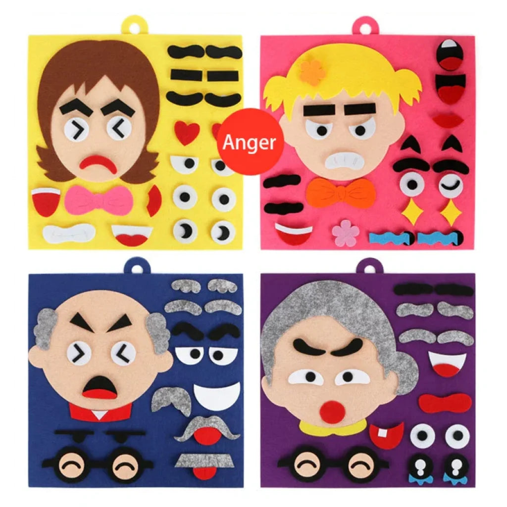 3D Facial Expression Game Learning Toys For Kids