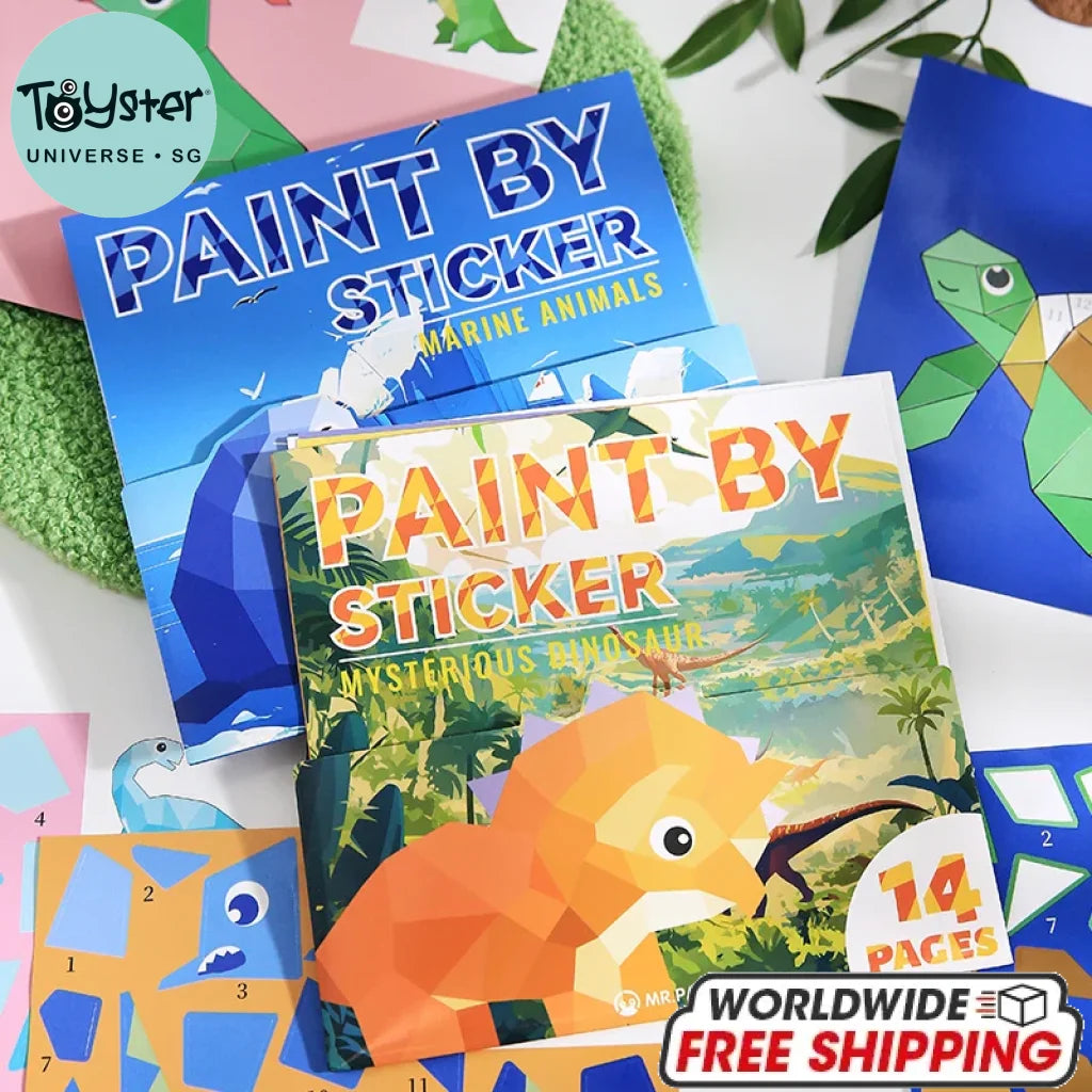 3D Geometric Collage DIY Stickers 12pcs