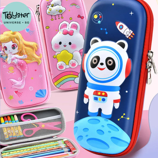 3D Kawaii Cartoon Pencil Case Large Capacity