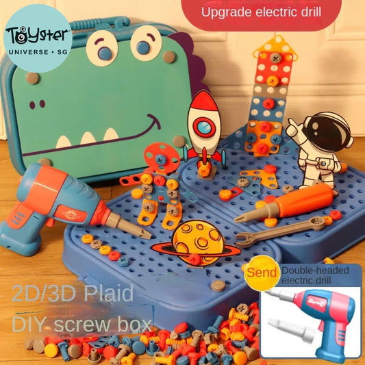 3D Puzzle Tool Toys Dinosaur Simulation