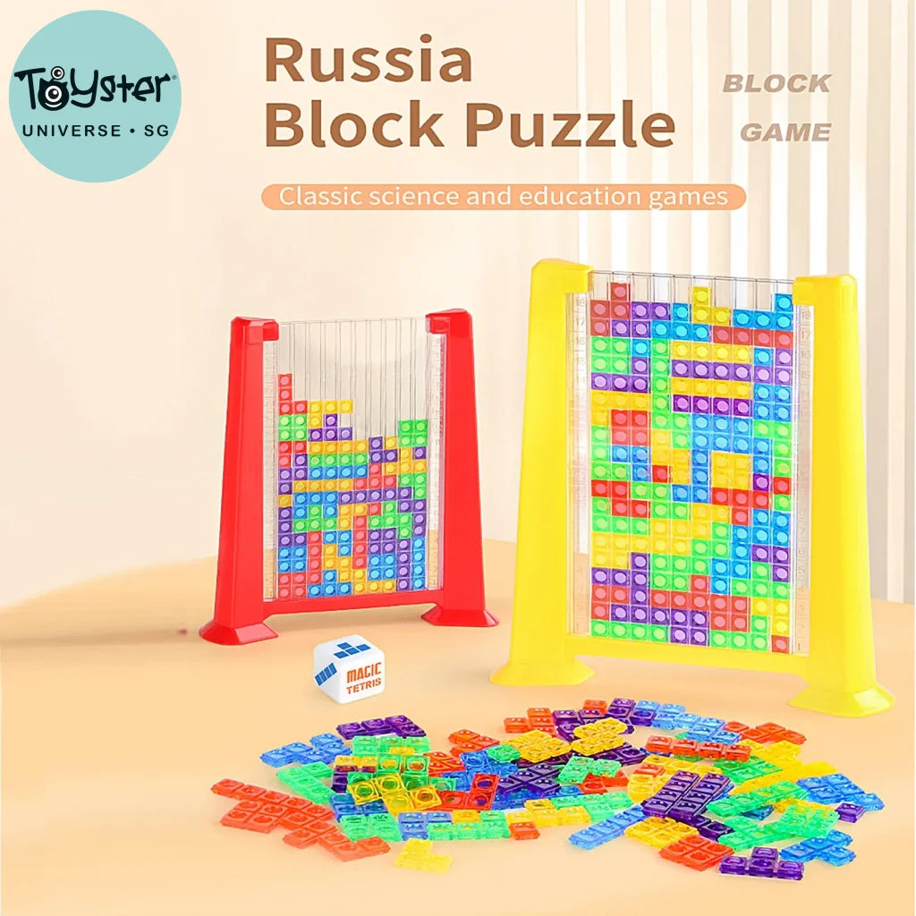 3D Tetris Colorful Building Blocks Changeable Puzzle
