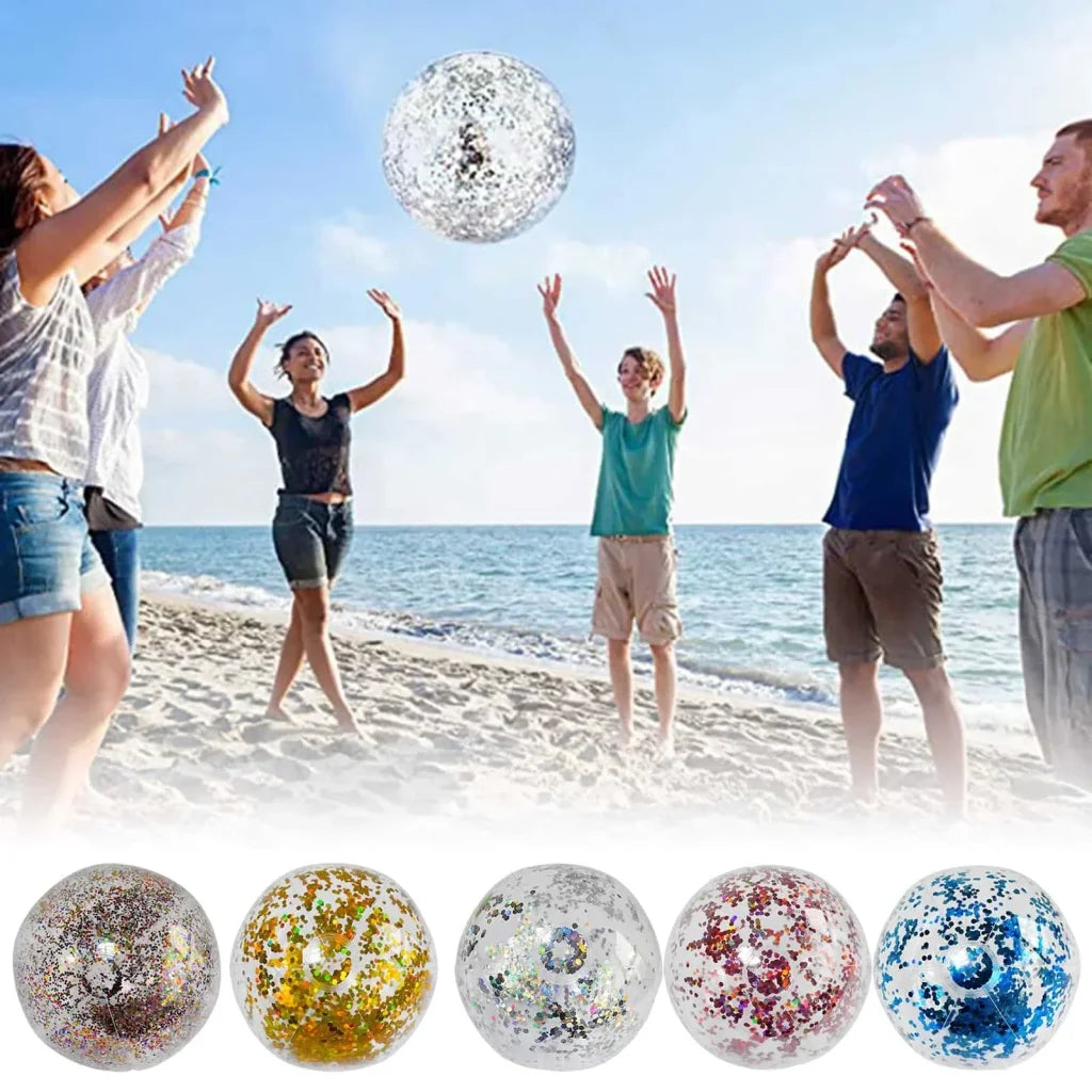 40Cm Inflatable Glitter Beach Ball