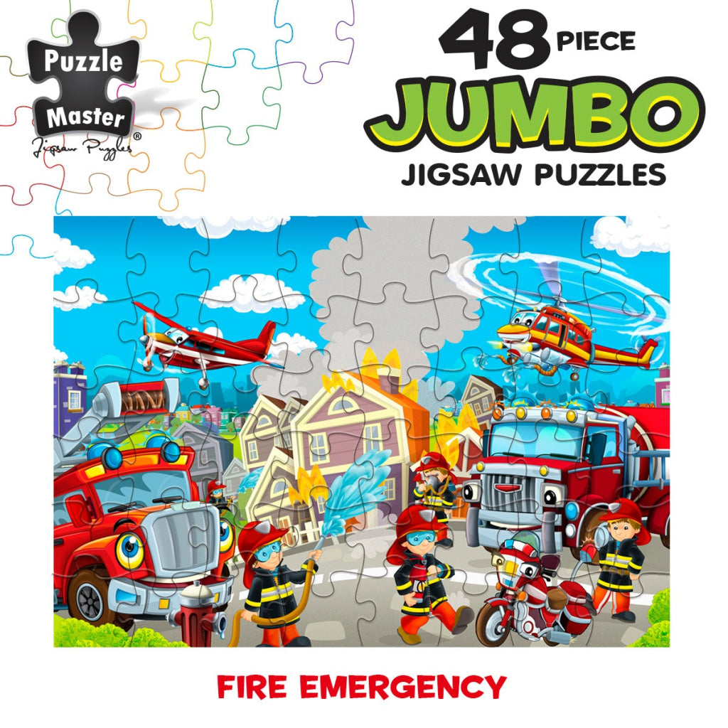 48 Piece Jumbo Floor Puzzle Fire Emergency Master