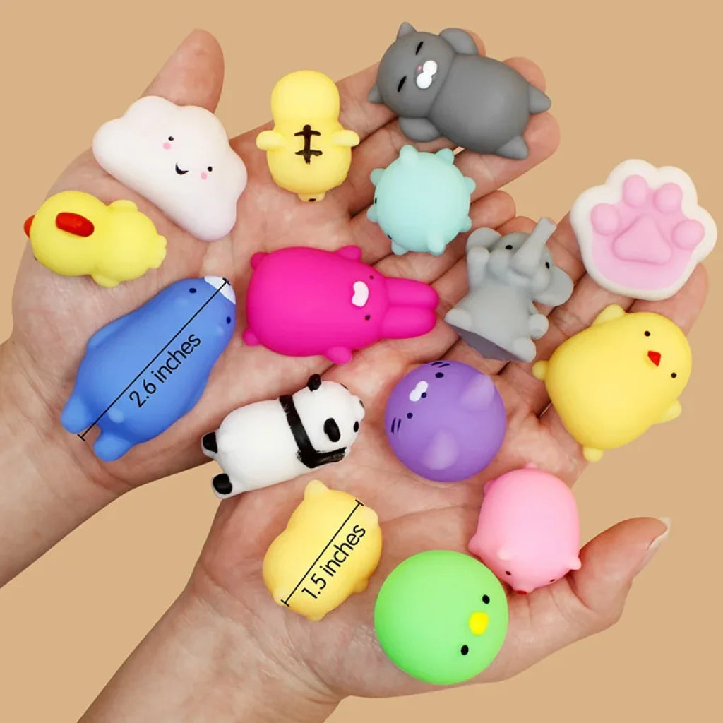 50-5Pcs Kawaii Squishies Mochi Anima Squishy Toys For Kids Antistress Ball Squeeze Party Favors