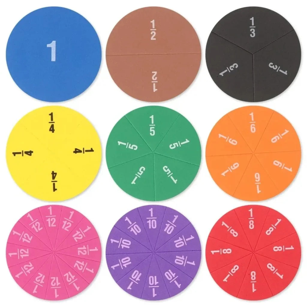 51Pcs Eva Round Shaped Fractions