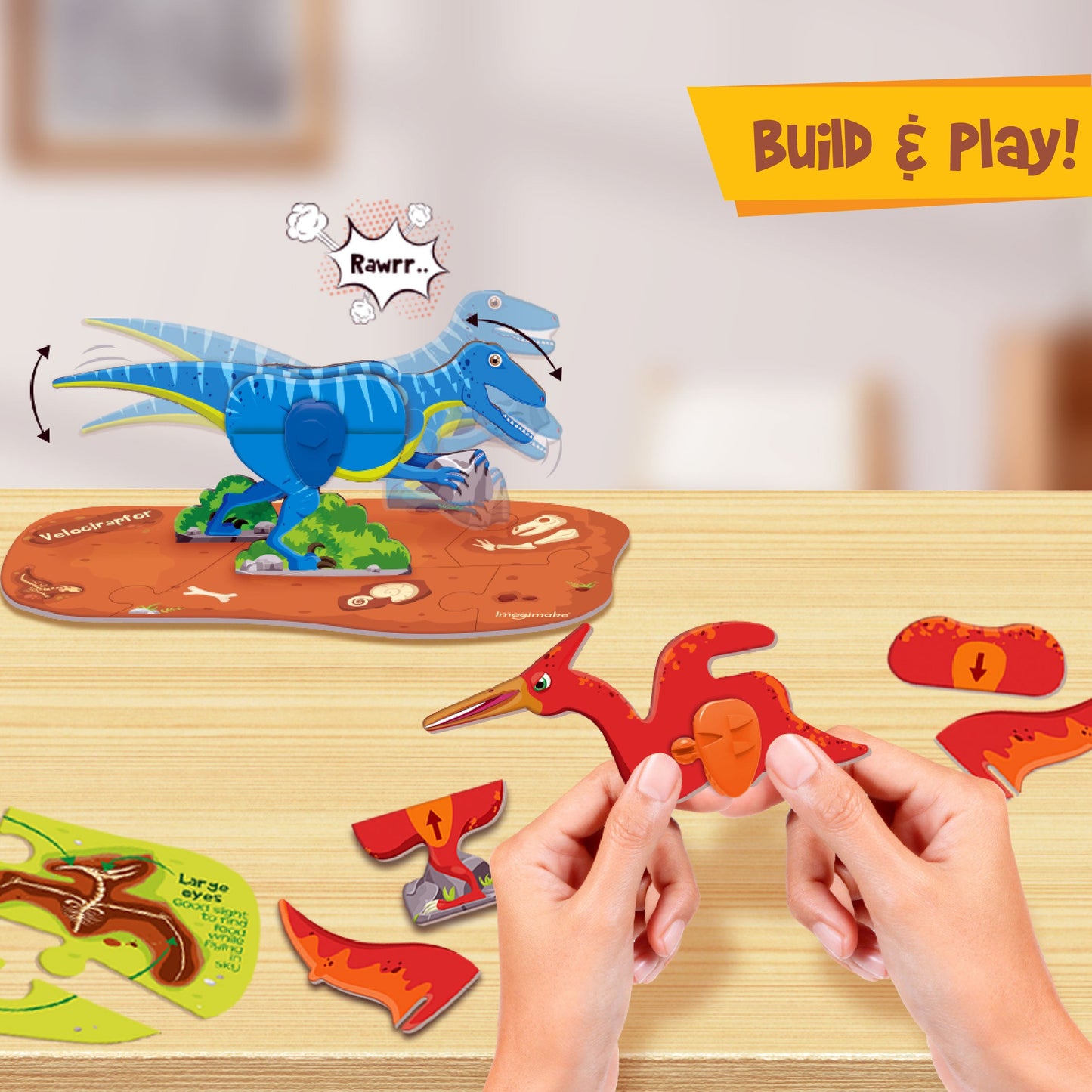 Glow In The Dark Dinos & Egg - Set Of 3 Eggs