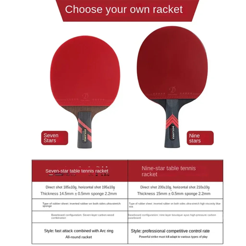 7Star 9Star Table Tennis Racket Carbon