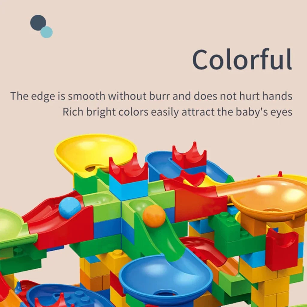 88Pcs Small Size Marble Race Blocks
