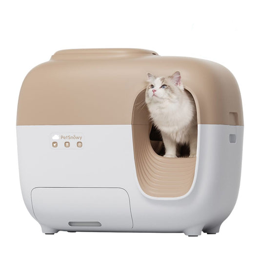 PetSnowy SNOW+ Self-Cleaning Cat Litter Box – Best Odor Control with Hands-Free Cleaning