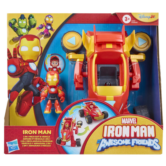 Hasbro Marvel Iron Man And His Awesome Friends Iron Man 2-In-1 Mech Suit & Vehicle (U.P. $41.90)