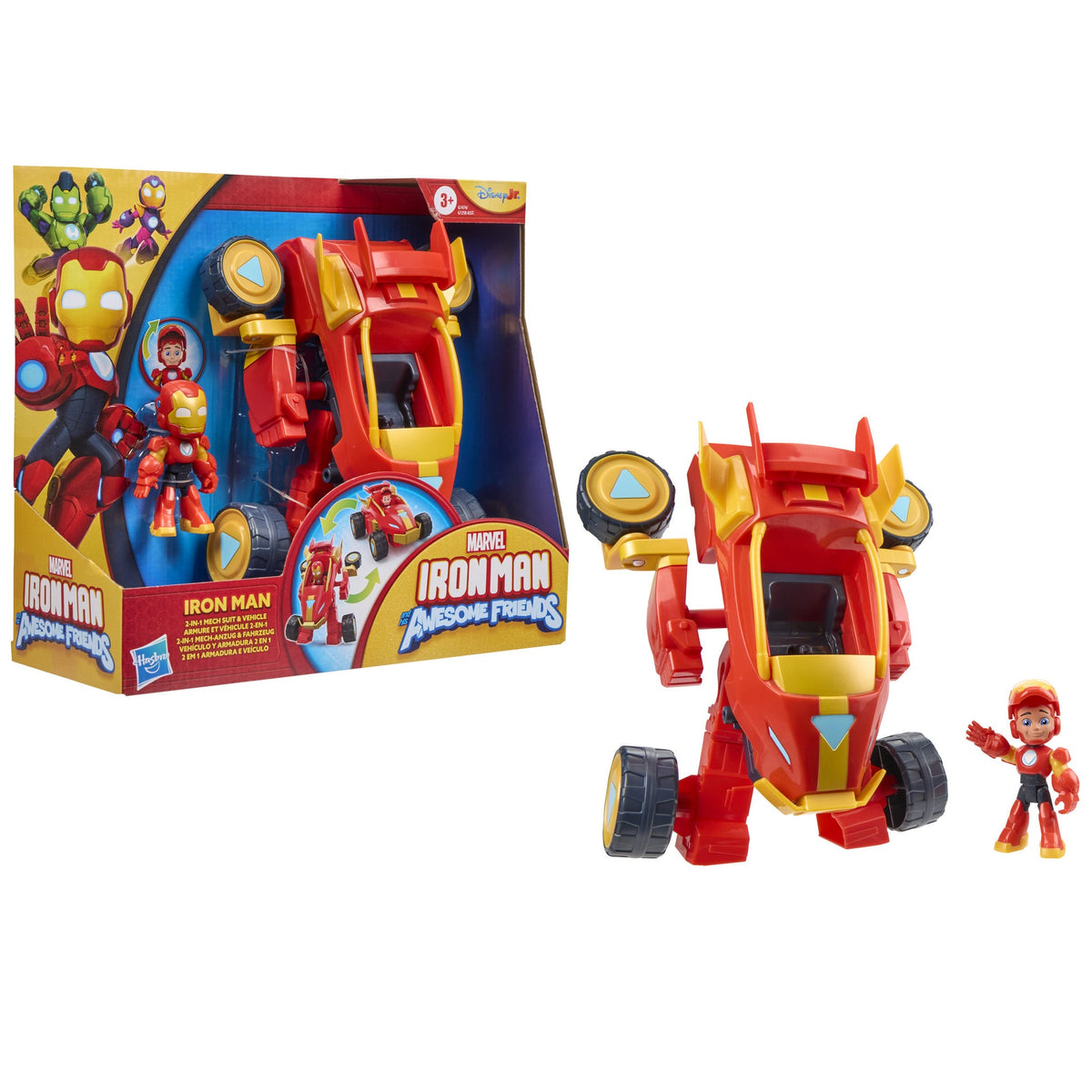 Hasbro Marvel Iron Man And His Awesome Friends Iron Man 2-In-1 Mech Suit & Vehicle (U.P. $41.90)