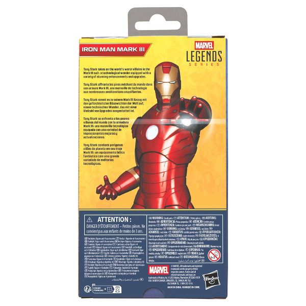 Hasbro Marvel Legends Series Iron Man Mark III (U.P. $41.90)