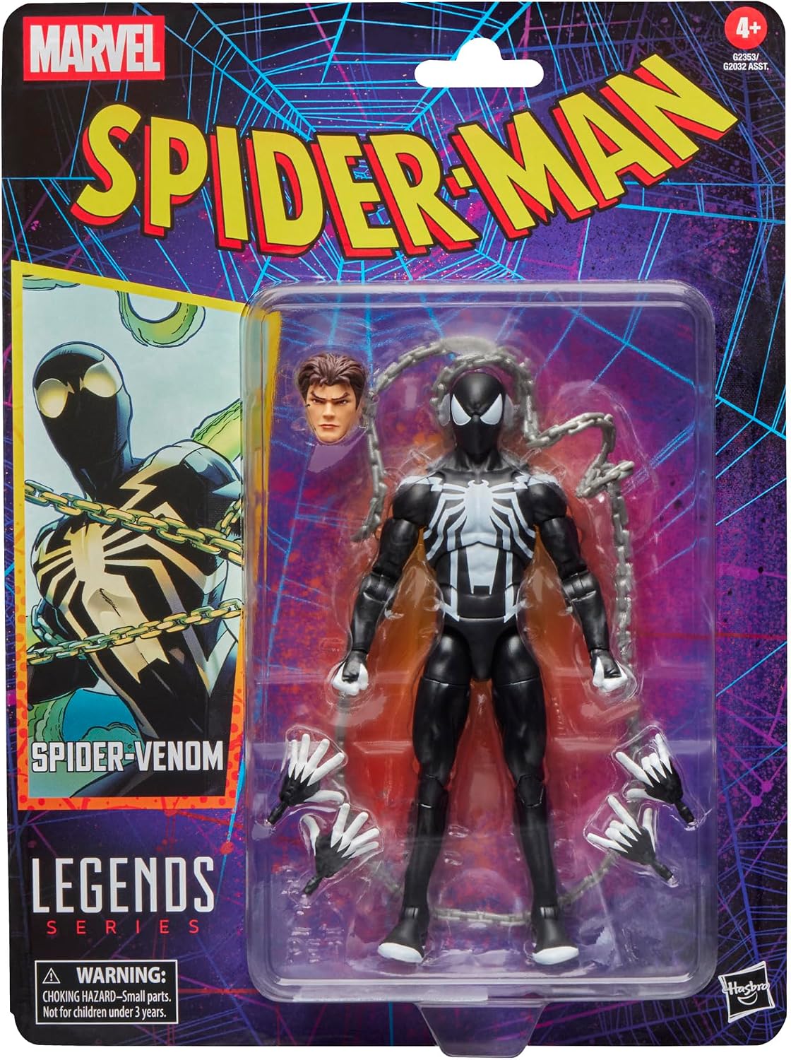 Hasbro Marvel Legends Spider Man Retro Spider Venom (U.P. $41.90)