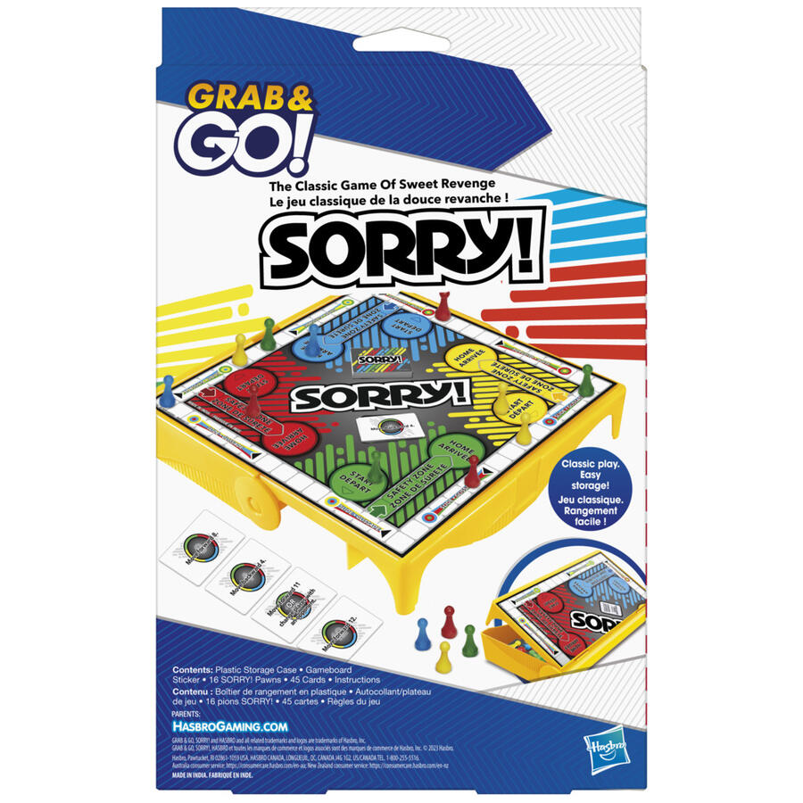 Hasbro Sorry! Grab and Go (U.P. $11.90)
