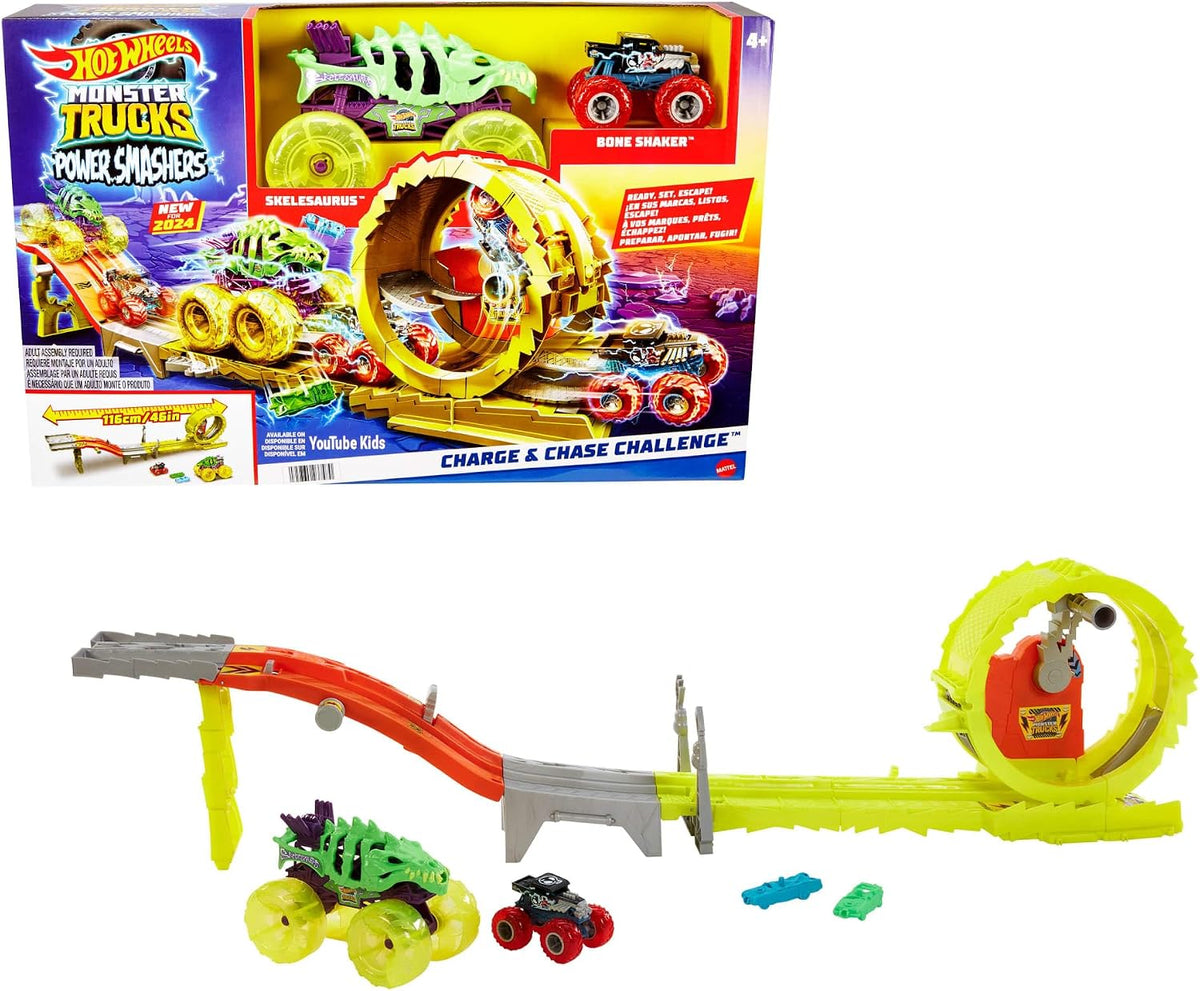 ホットウィール モンスタートラック ダウンヒルレース&amp;ゴー プレイセット
